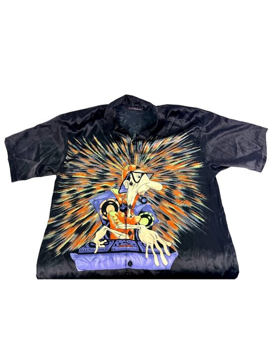 Seals Unlimited Other - Vintage 90s AOP DJ Shirt Hip Hop Graffiti Rave Clubwear Medium (XXL Fit)